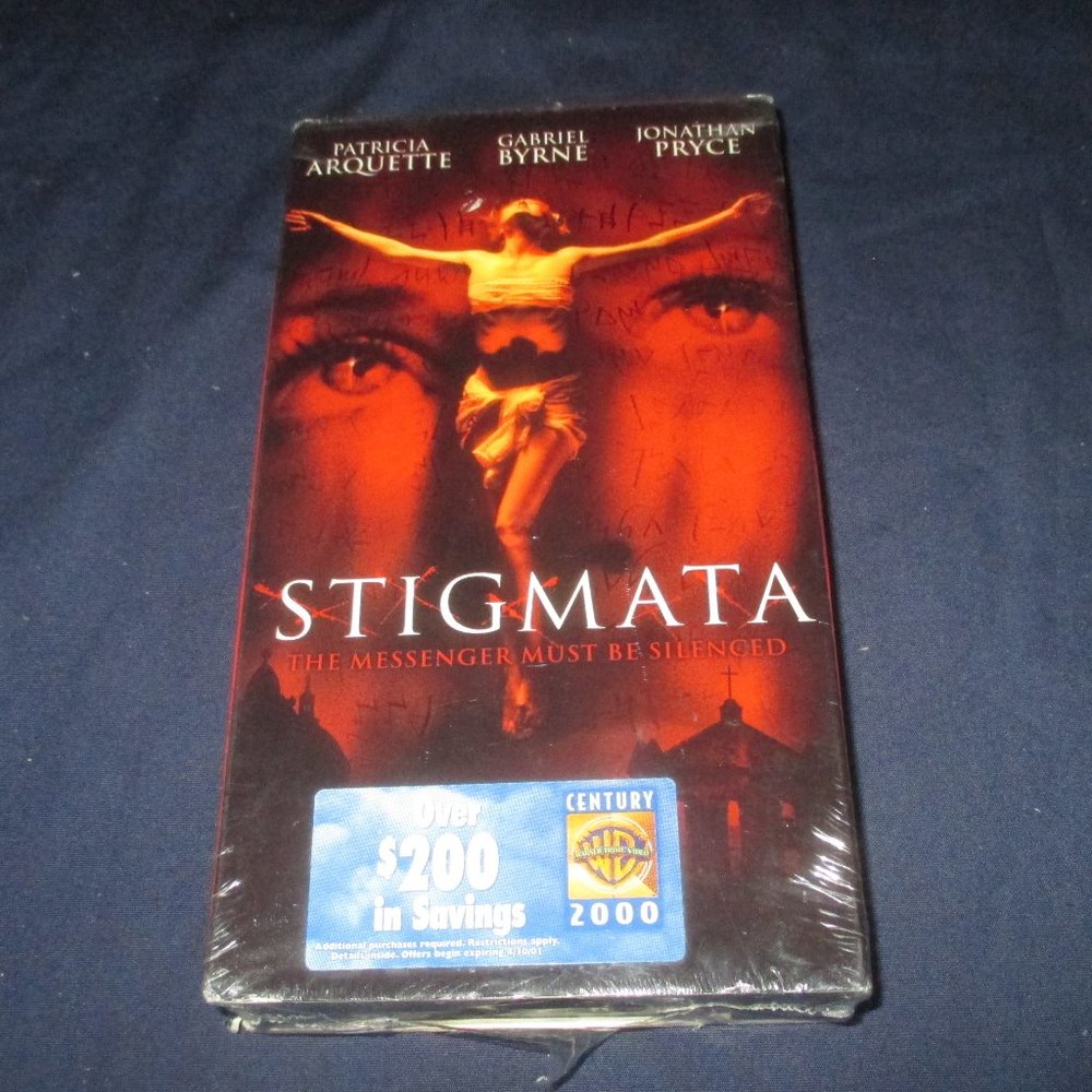 Stigmata (VHS, 2000, unopened / new with watermark) Patricia Arquette